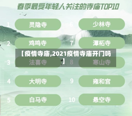 【疫情寺庙,2021疫情寺庙开门吗】