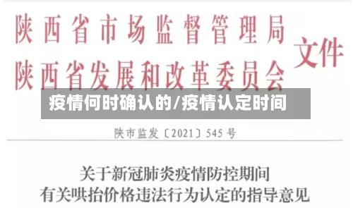 疫情何时确认的/疫情认定时间-第2张图片
