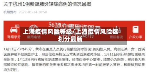 上海疫情风险等级/上海疫情风险区划分最新