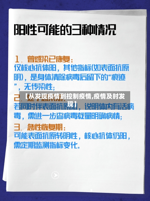 【从发现疫情到控制疫情,疫情及时发现】-第3张图片