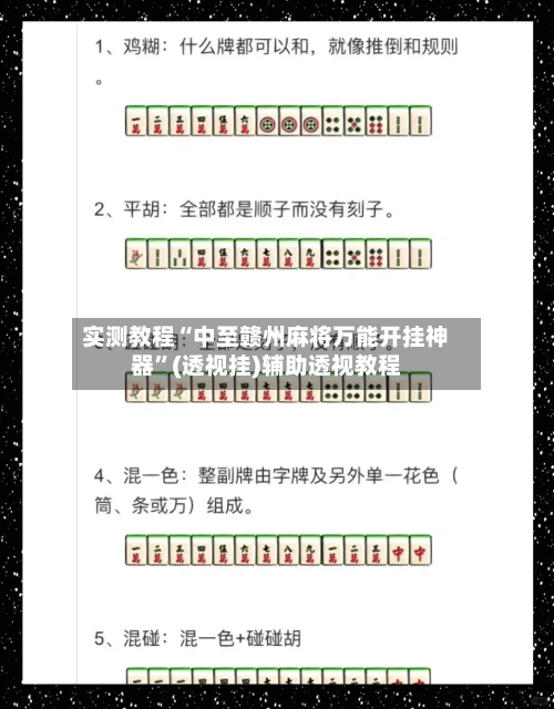 实测教程“中至赣州麻将万能开挂神器”(透视挂)辅助透视教程-第2张图片