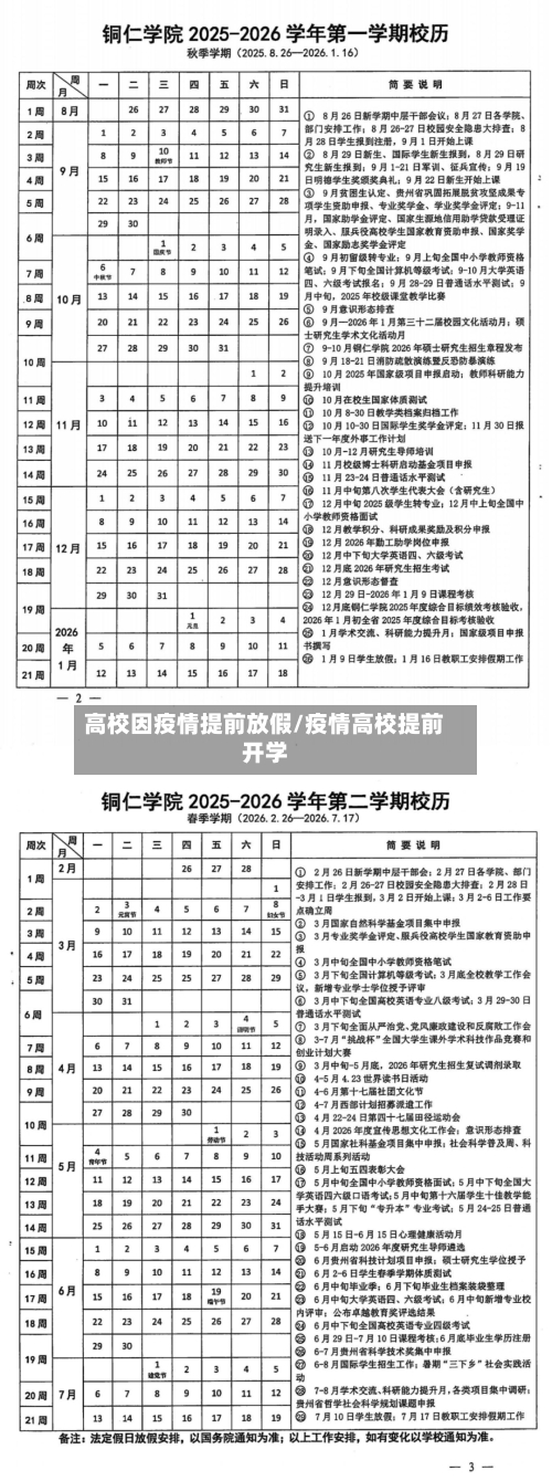 高校因疫情提前放假/疫情高校提前开学