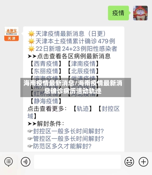海南疫情最新消息/海南疫情最新消息确诊病历活动轨迹