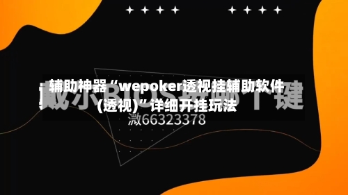 辅助神器“wepoker透视挂辅助软件(透视)”详细开挂玩法