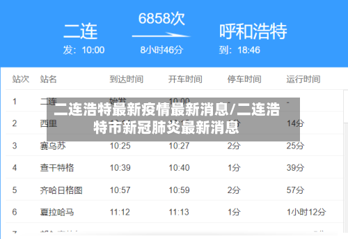 二连浩特最新疫情最新消息/二连浩特市新冠肺炎最新消息