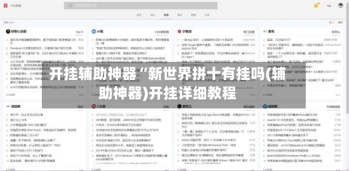 开挂辅助神器“新世界拼十有挂吗(辅助神器)开挂详细教程-第2张图片